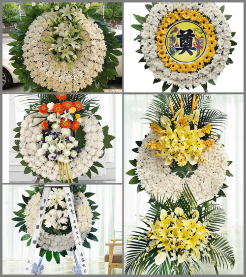 山西运城新绛县泽掌镇吴岭庄村花圈速递